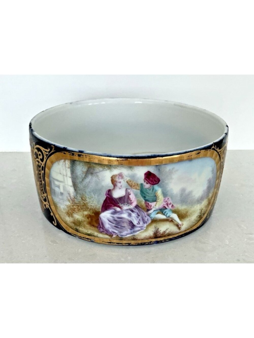 19th C. Sevres Style French Porcelain Planter Jardiniere  Cachepot